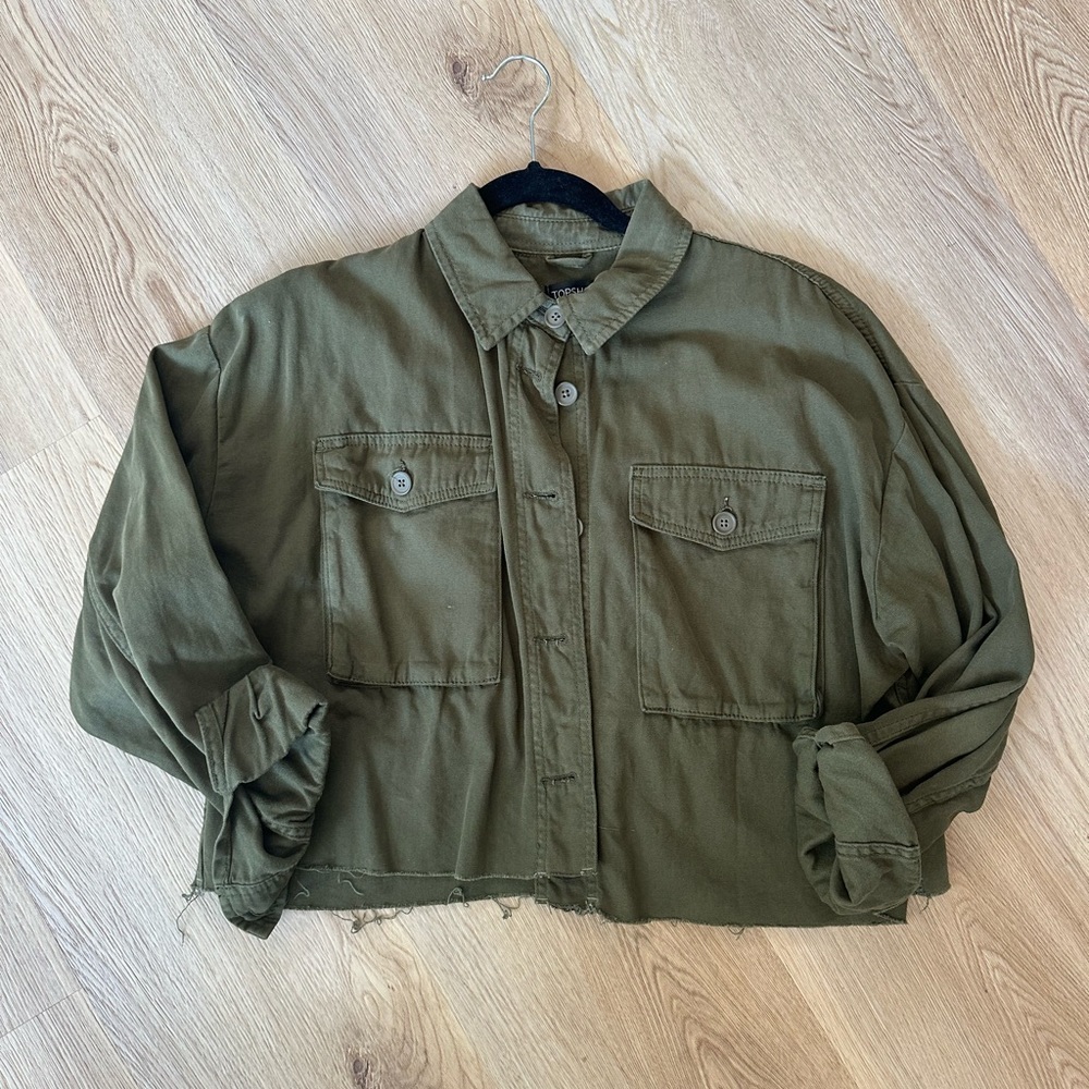 Top Shop Army Green Utility Jacket